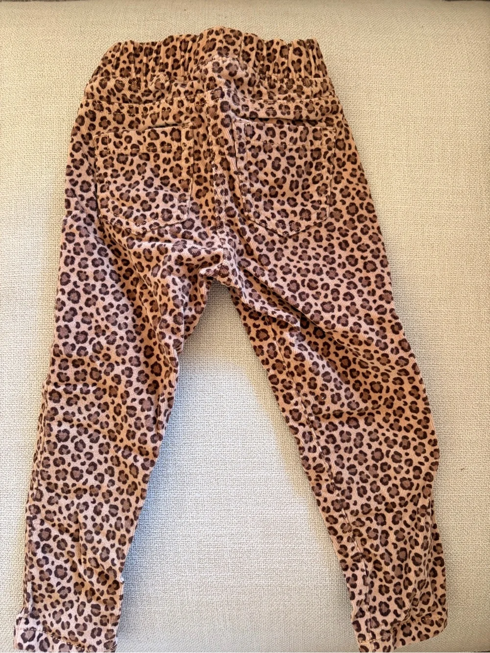 Mini Boden Toddler Girl Leopard Print Corduroy Pants